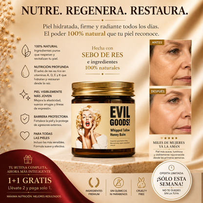 Crema Hidratante Evil Goods 100% Natural  1 + 1 GRATIS