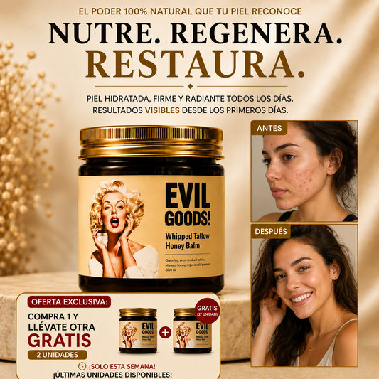 Crema Sebo de Res  Regeneradora Evil Goods 100% Natural