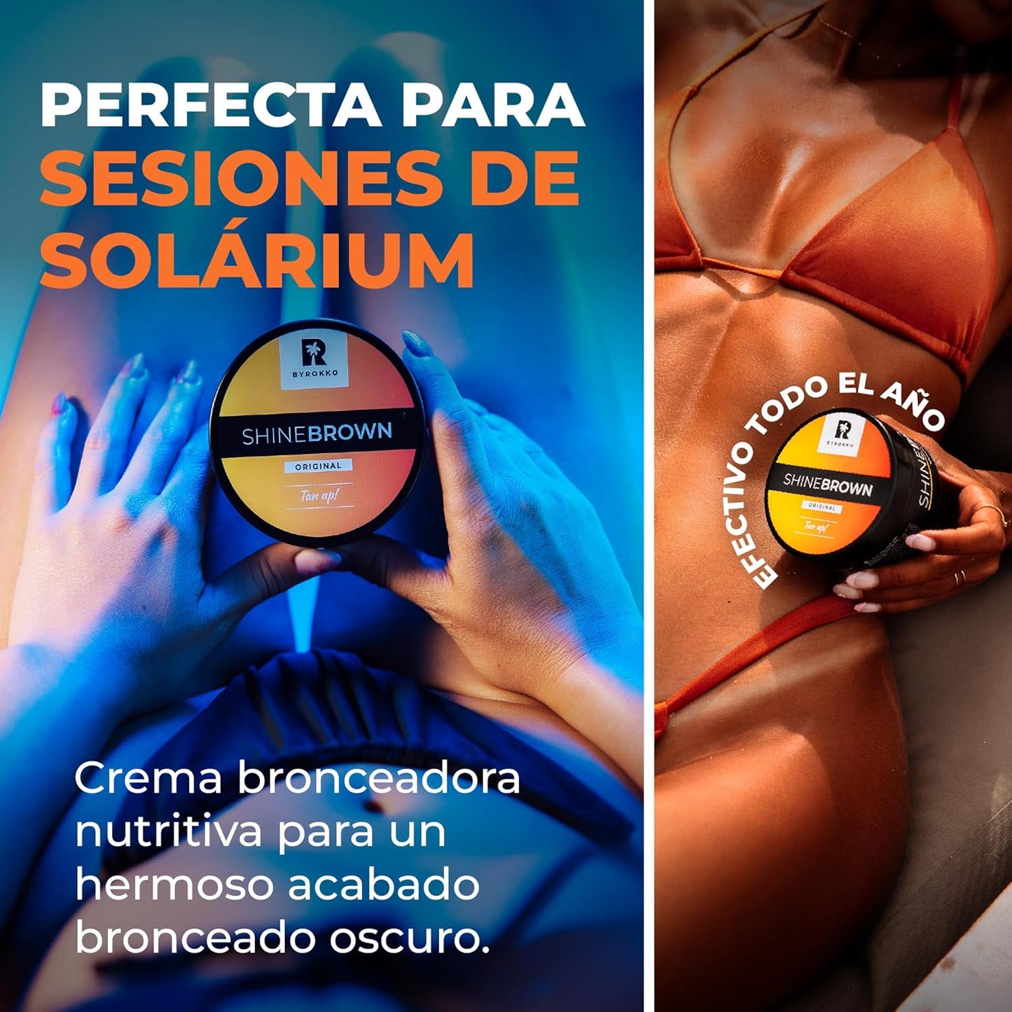 Acelerador de Bronceado SHINE BROWN. Broncéate desde tu Primer Día. Ebook de Regalo.