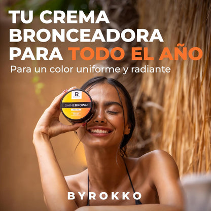 Acelerador de Bronceado SHINE BROWN. Broncéate desde tu Primer Día. Ebook de Regalo.